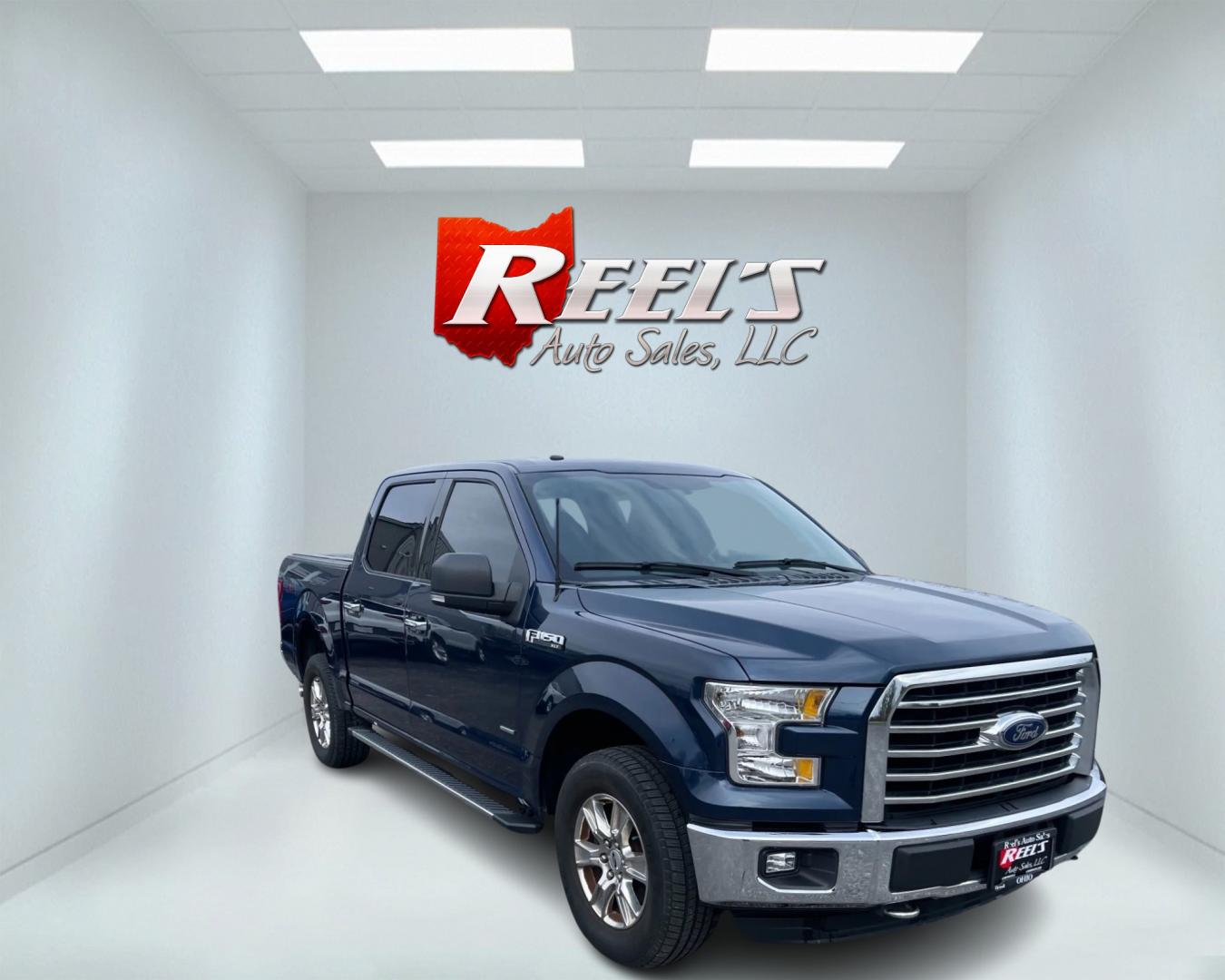 2016 Blue /Gray Ford F-150 XLT SuperCrew 5.5-ft. Bed 4WD (1FTEW1EG9GF) with an 3.5L V6 DOHC 24V TWIN TURBO engine, Automatic transmission, located at 547 E. Main St., Orwell, OH, 44076, (440) 437-5893, 41.535435, -80.847855 - Photo#2